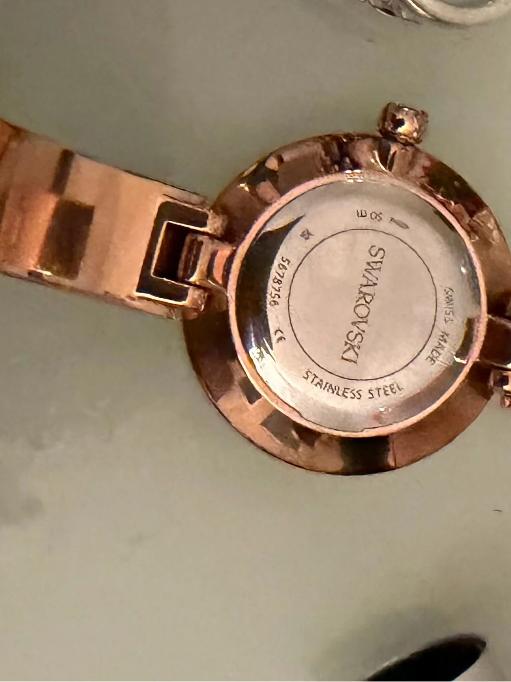 Swarovski Pink Crystal Dial Rose Gold-Tone Ladies Watch Illumina